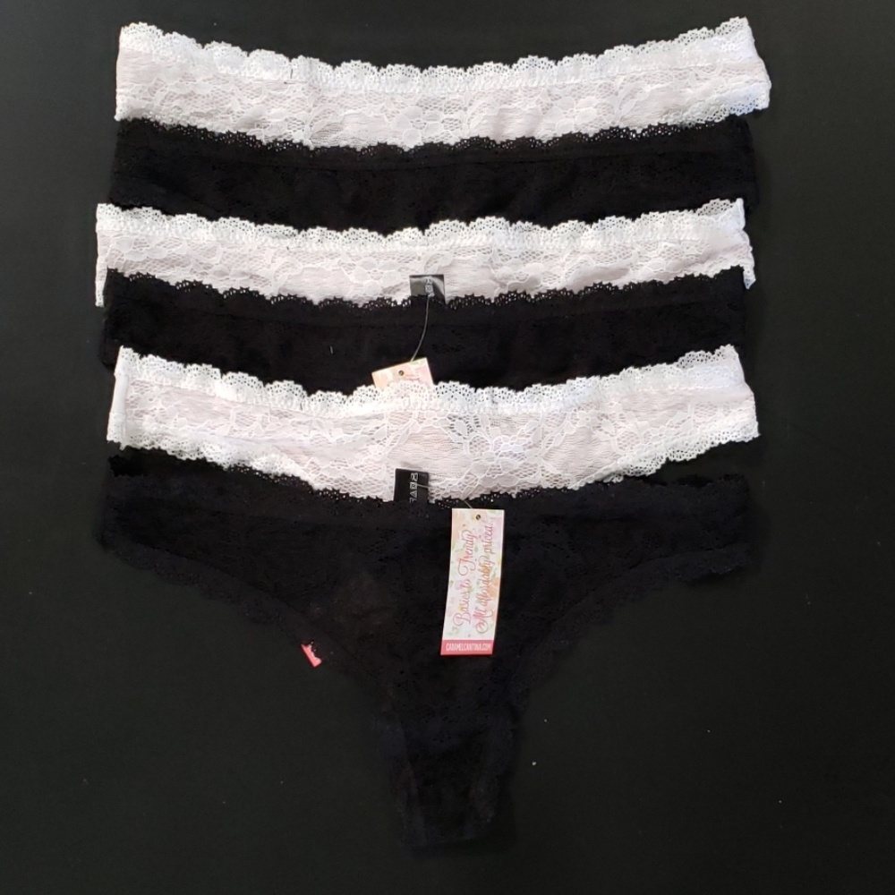 *Sale* 6-Pack Women's Sexy Lace Thong NWT EBL7001
